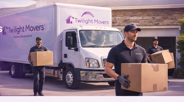 Twilight Movers truck and crew